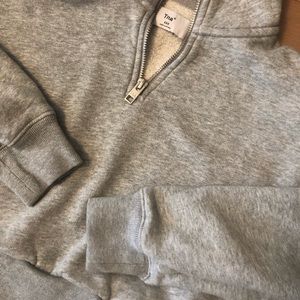 TNA cropped half zip sweater